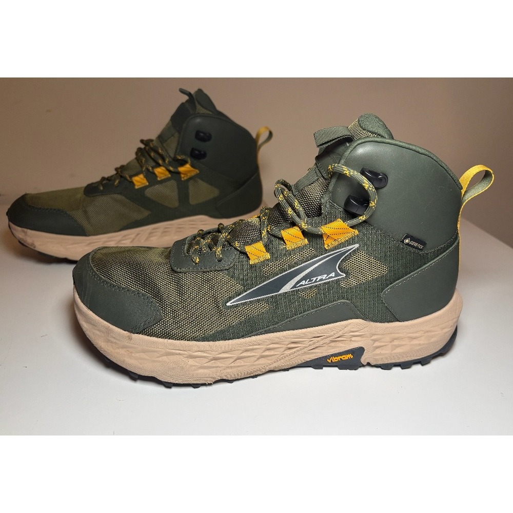 Men's Altra Timp 5 Hiker GTX Boots in the Dusty Olive Colorway | Size 10